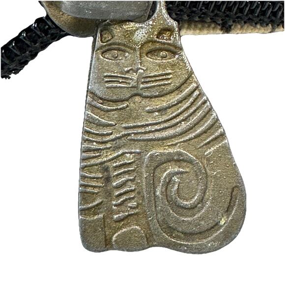 Vintage Laurel Burch Cat Bag Surf N Sand Crossbody Purse AdjustableStrap Cotton - Picture 5 of 16